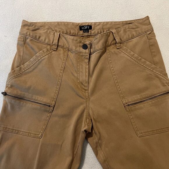 Ann Taylor Loft Tan Skinny Leg Cargo Pants Women’s Size 10 (32x28) - Picture 6 of 14